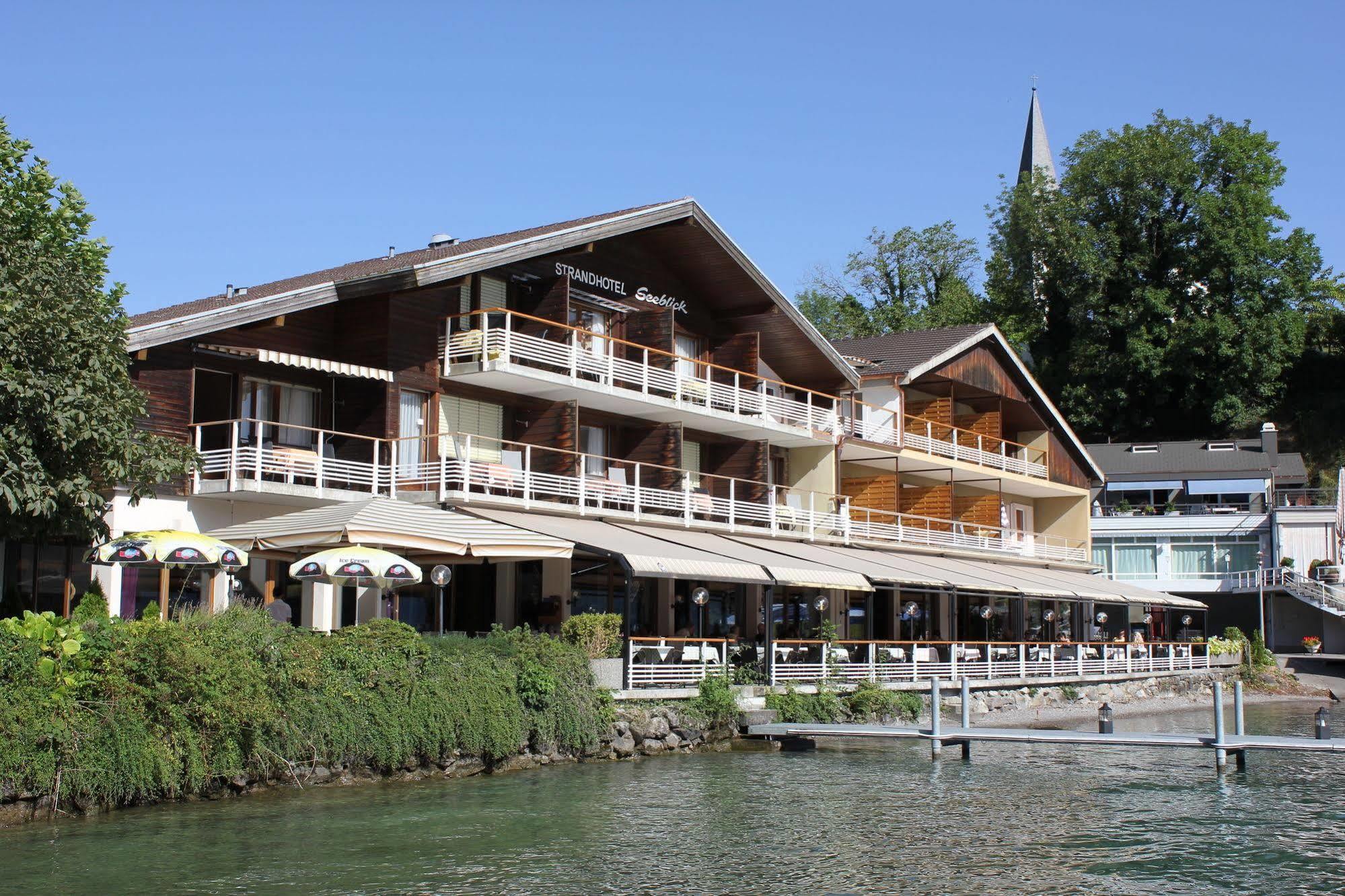 Strandhotel Seeblick Faulensee Eksteriør bilde